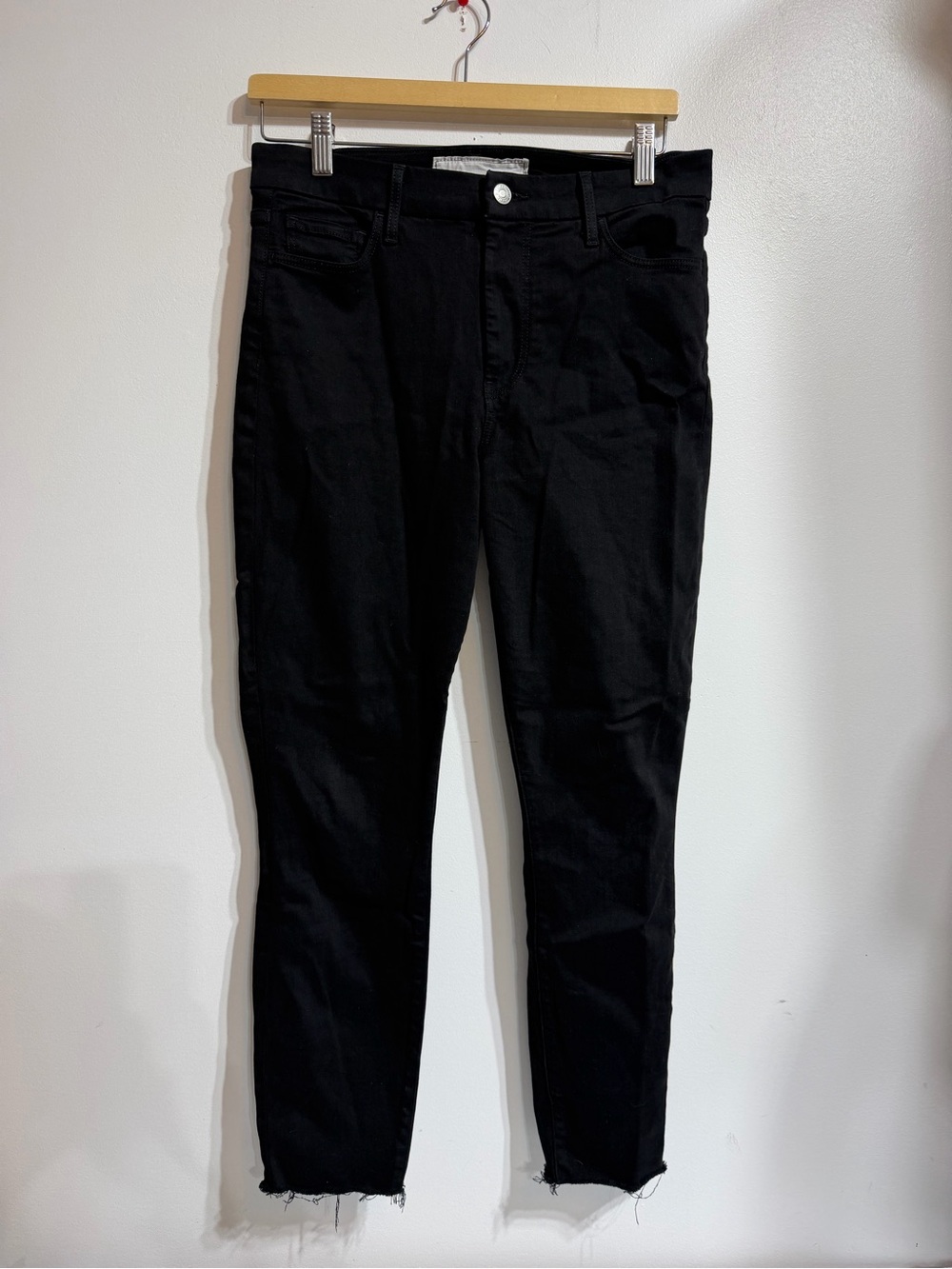 Frank & Eileen Sligo Black Raw Hem Skinny Jeans Size 29